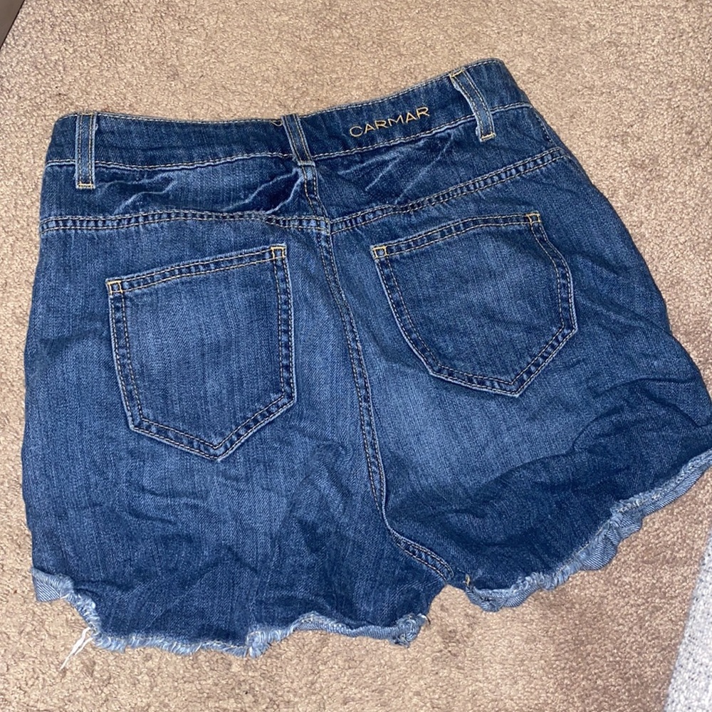 Carmar Cutoff Denim Jean Shorts Sz 28 - Picture 6 of 8
